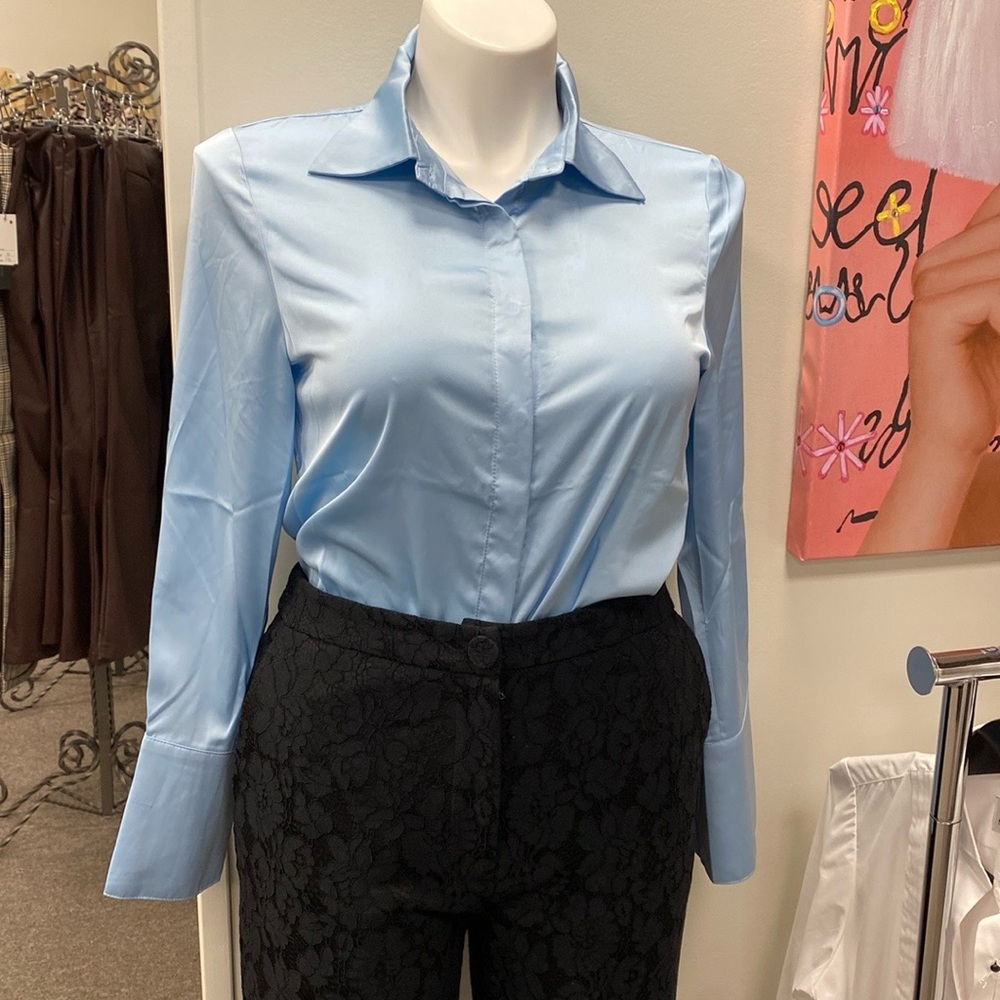 Copper button down blouse - Picture 5 of 5